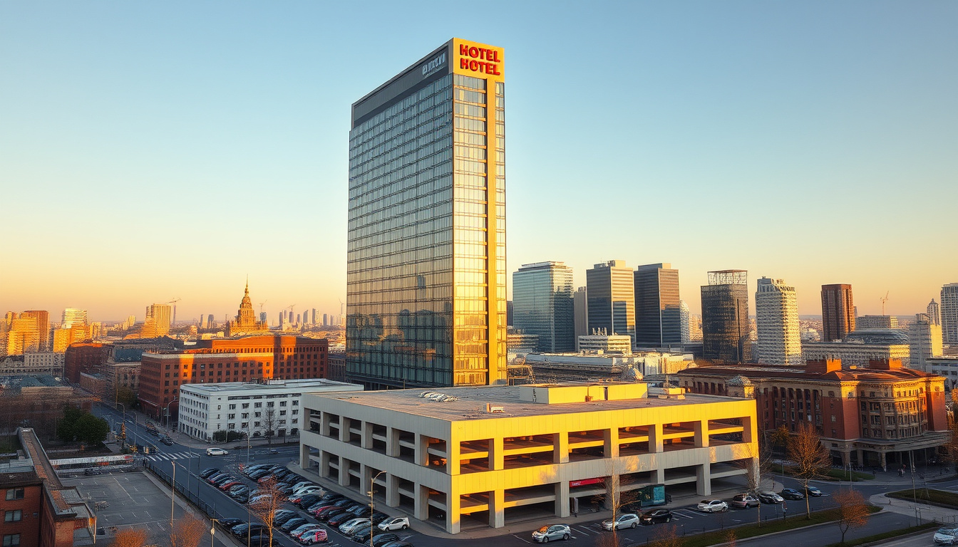 Park Inn by Radisson Berlin Alexanderplatz: Höhe, Parken